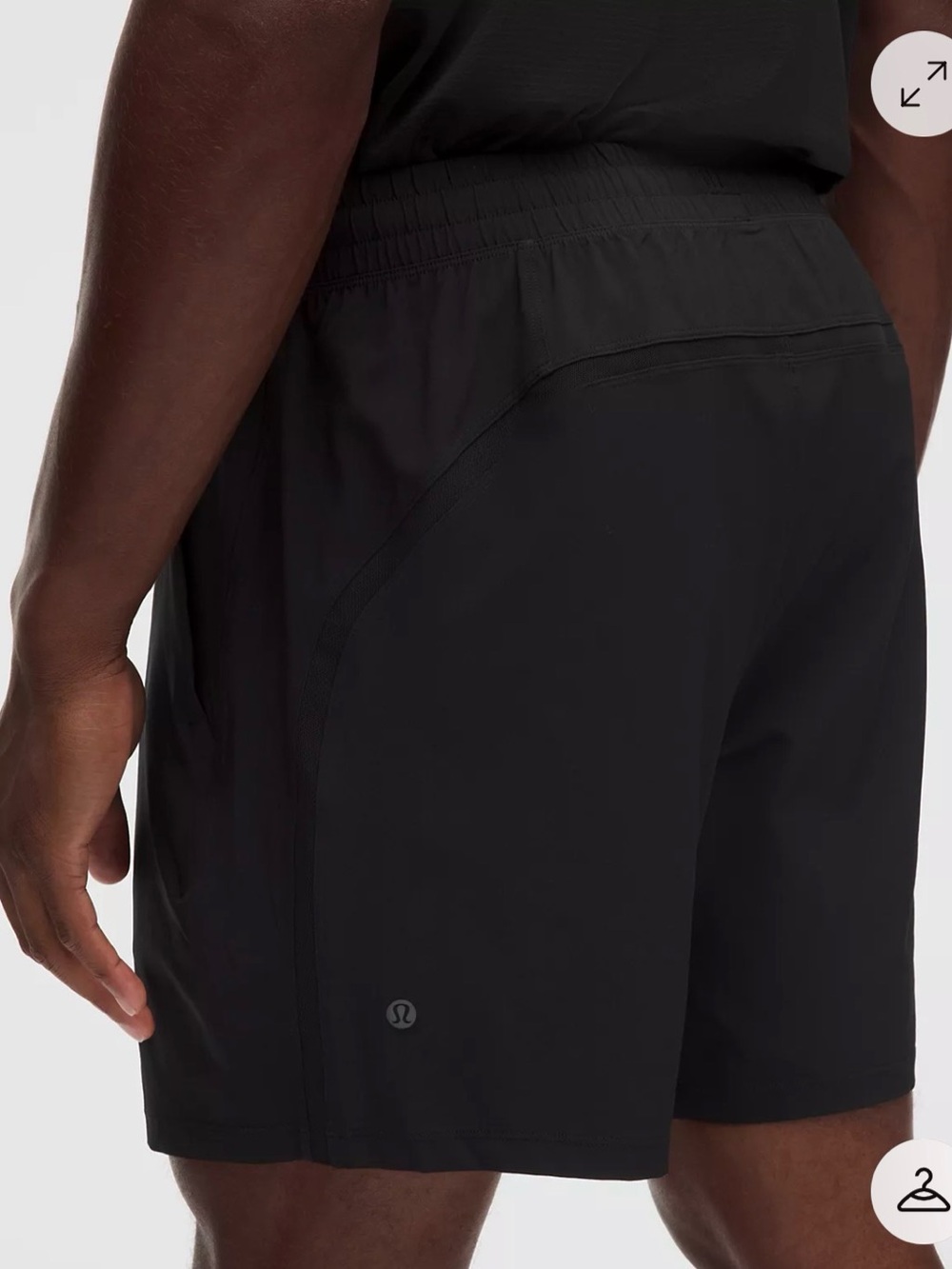lululemon athletica Men's Black Performance Running Shorts